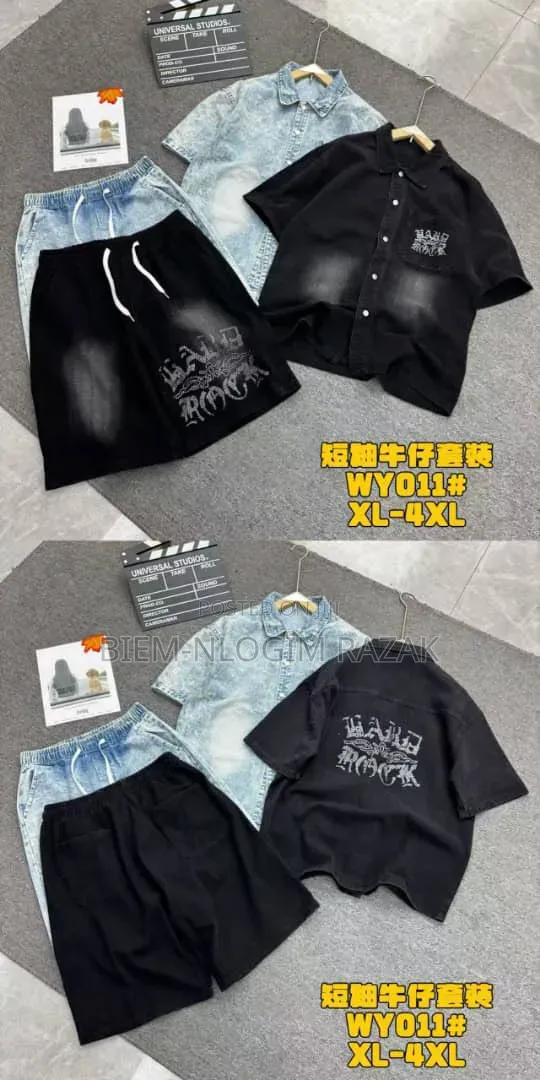 High Quality Denim Jeans Top N Down Short N Shirt Available in Stock