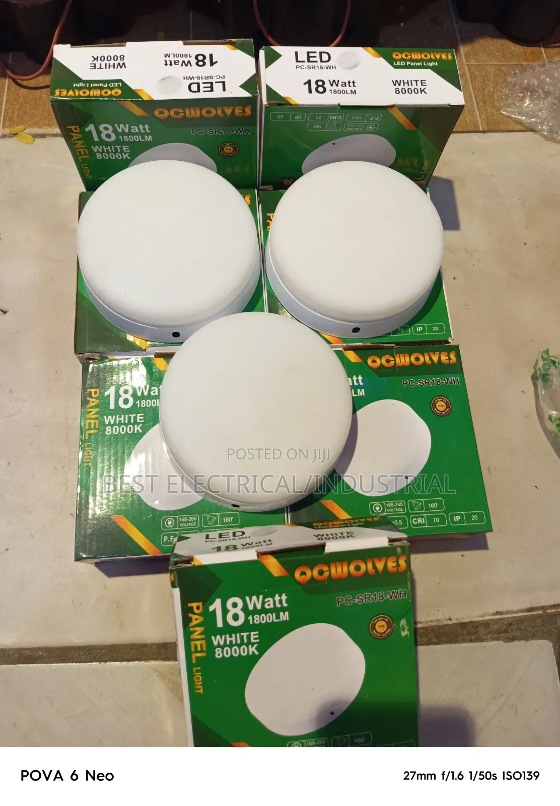 Panel Light 18w Rimless (Only White)