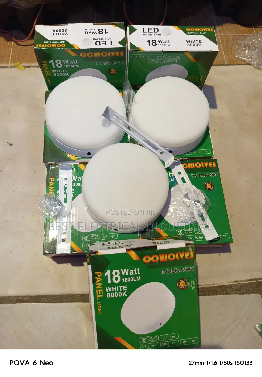Panel Light 18w Rimless (Only White)