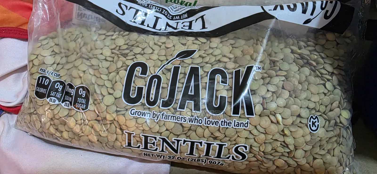 CoJack Lentils From USA 16Oz