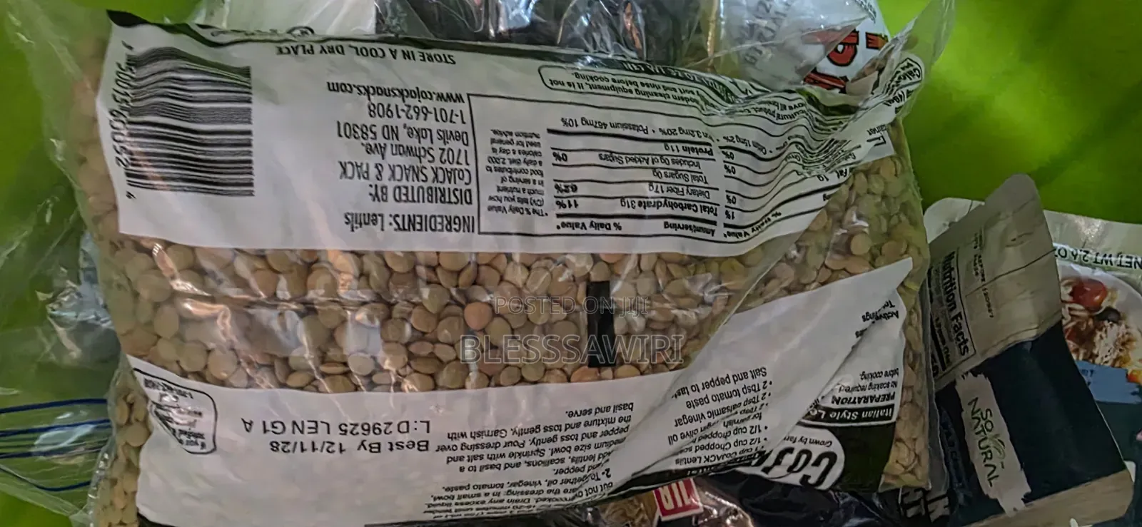 CoJack Lentils From USA 16Oz