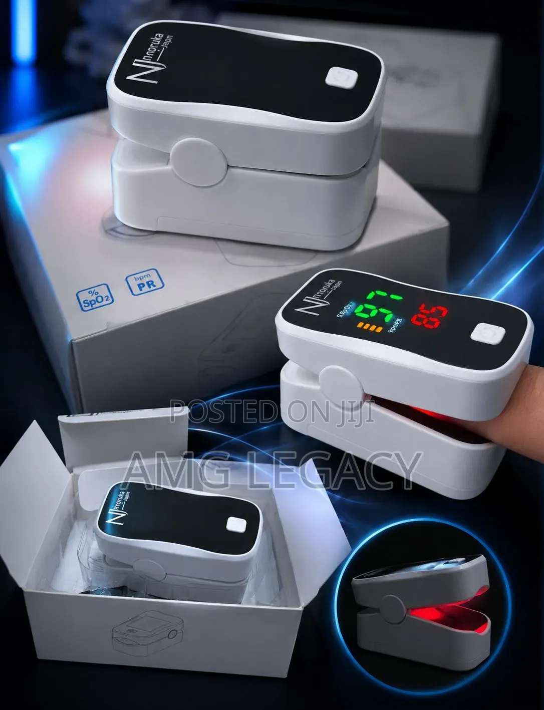 Fingertip Pulse Oximeter Blood Oxygen Pulse Monitor