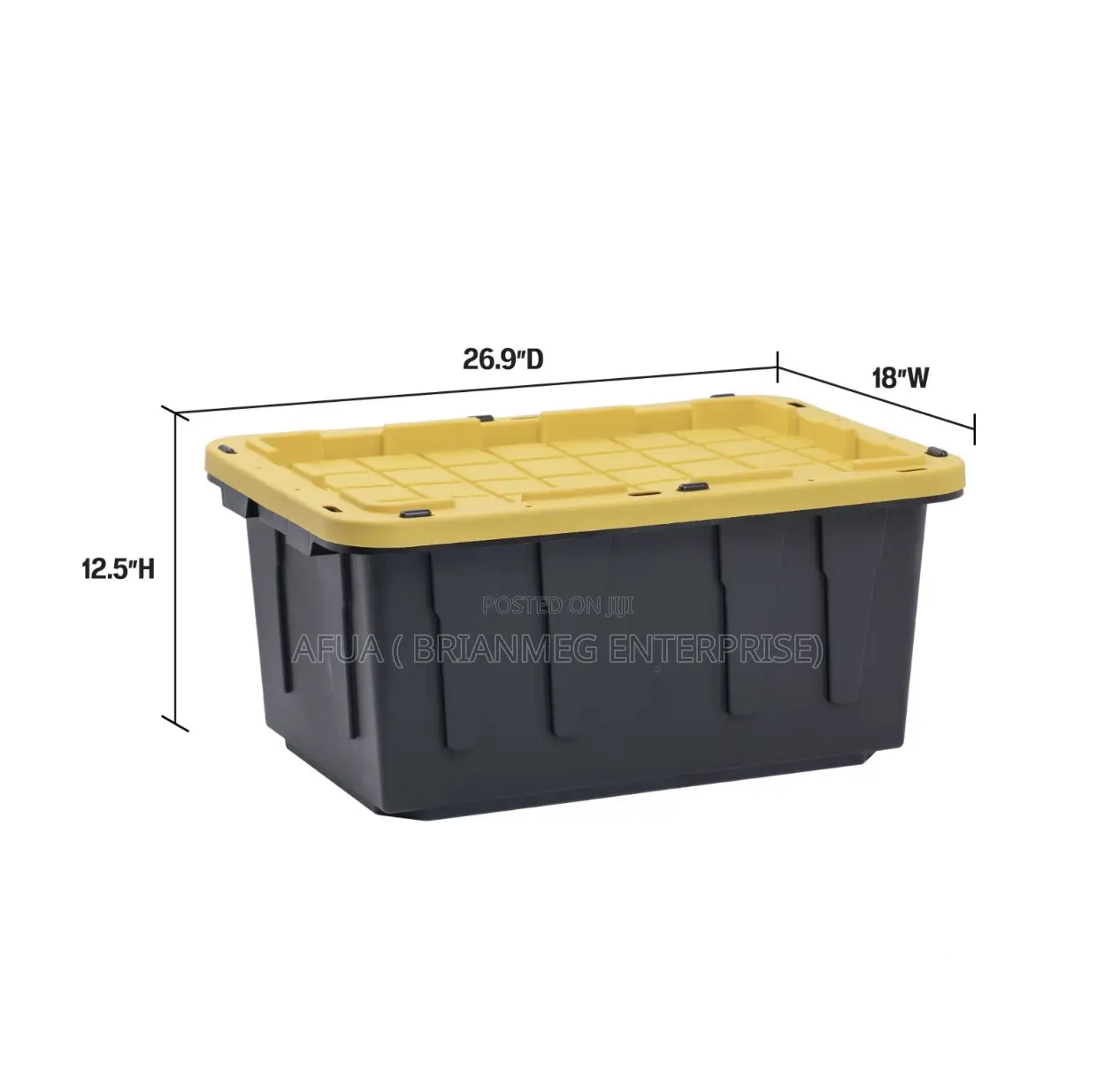 USA  School Chopbox Greenmade 27 Gallon Tote —Heavy-Duty Storage Bin