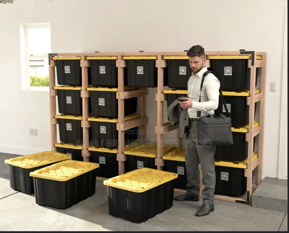 USA  School Chopbox Greenmade 27 Gallon Tote —Heavy-Duty Storage Bin
