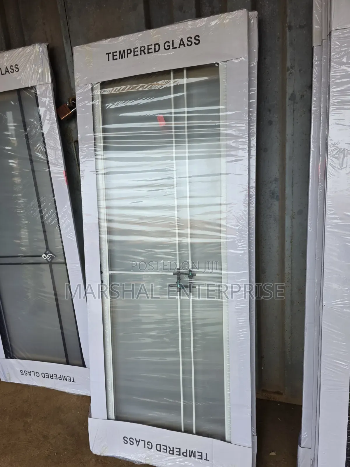 Double Glass Unbreakable Bathroom Door
