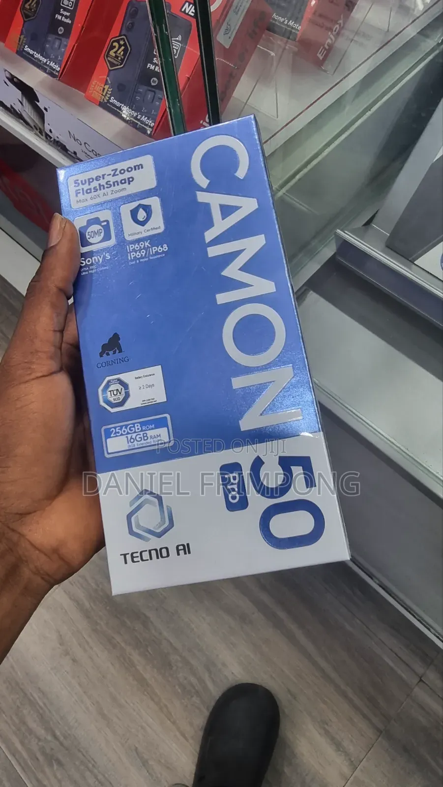 New Tecno Camon 50 Pro 256 GB Black