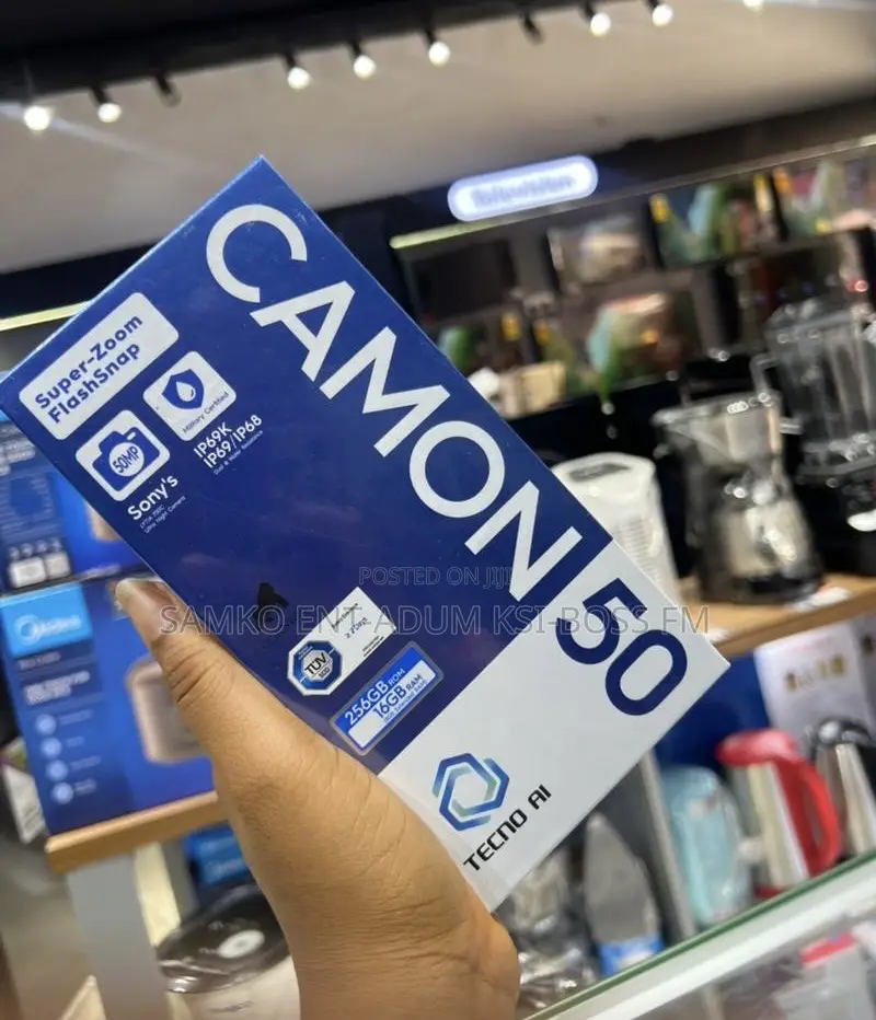 New Tecno Camon 50 256 GB Black