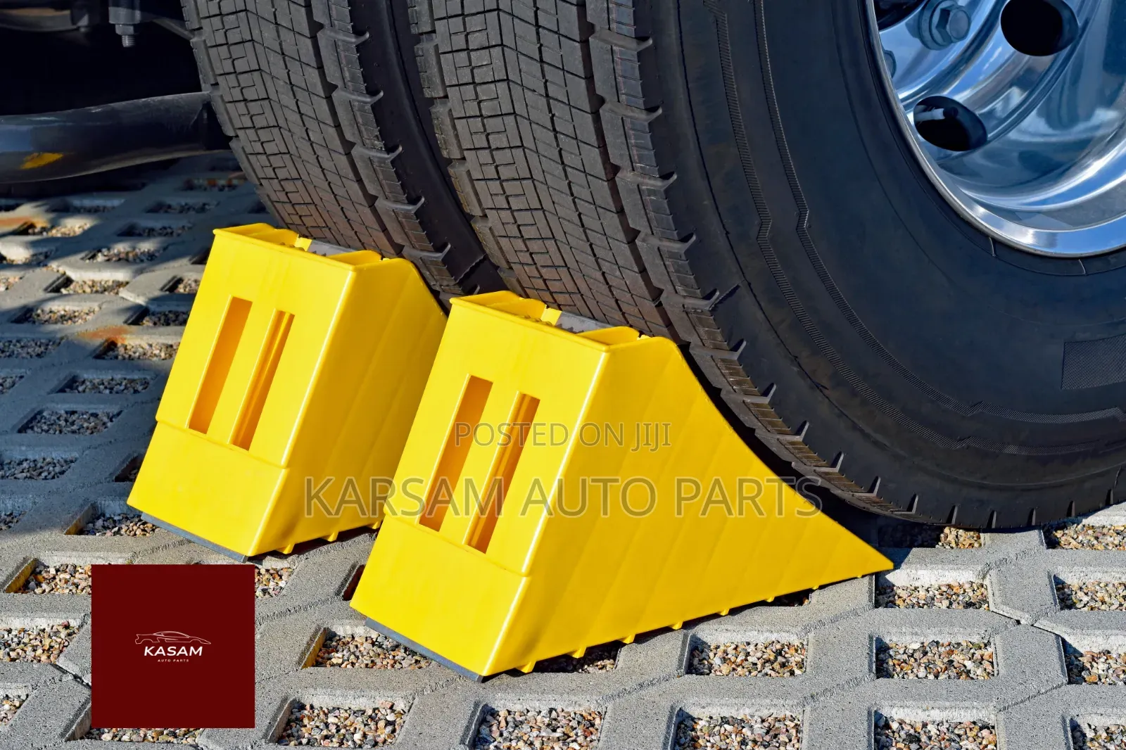 Ribbed Plastic Wheel Chocks