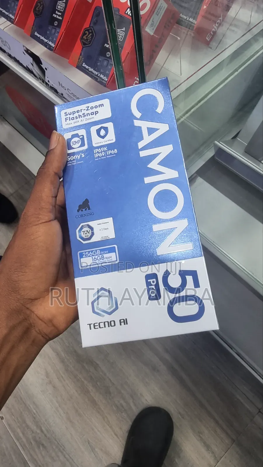 New Tecno Camon 50 Pro 256 GB Black