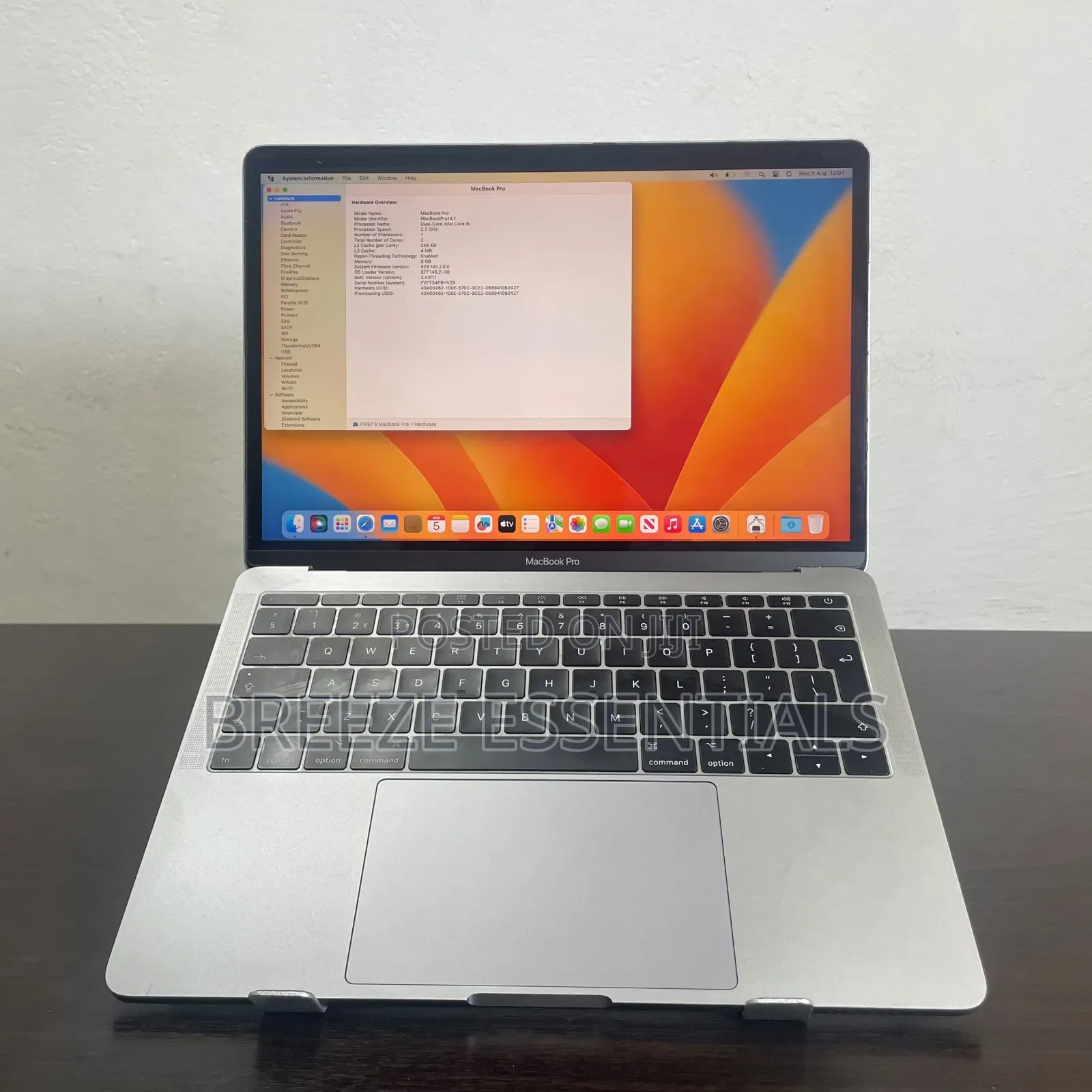 Laptop Apple MacBook Pro 2017 8GB Intel Core i5 SSD 256GB