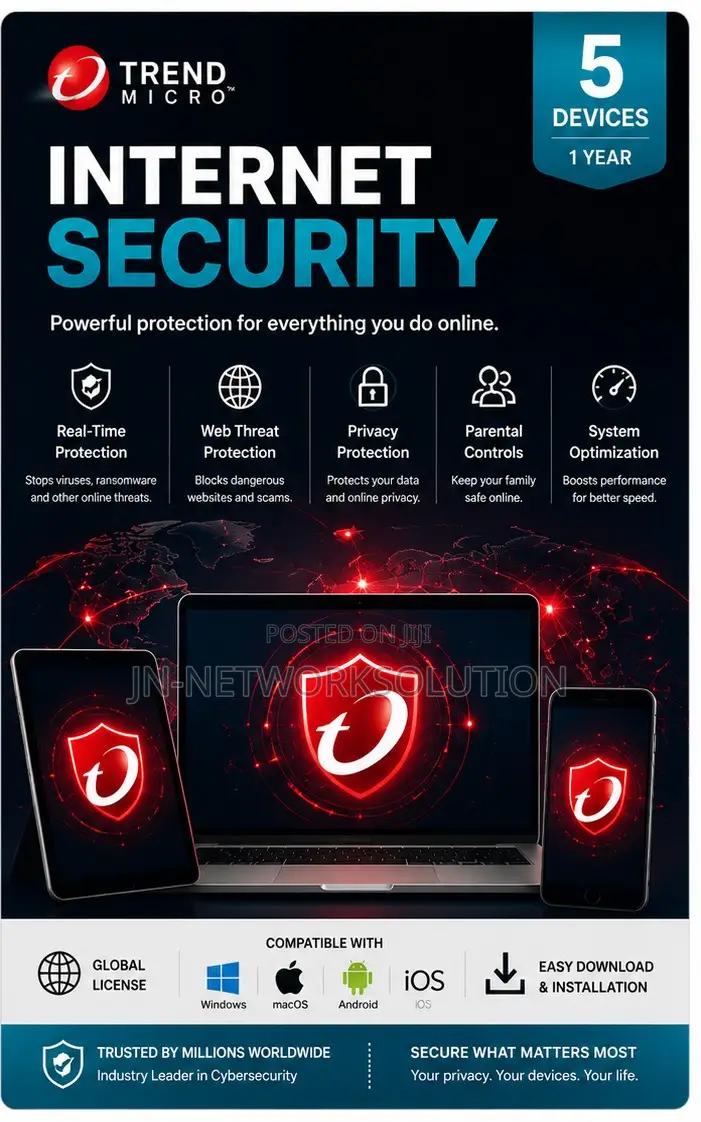 Trend Micro Internet Security 5 Devices/ 1 Year (GLOBAL)