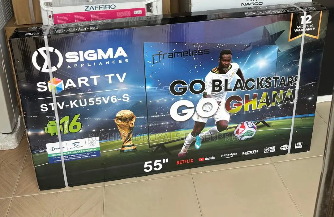Sigma 55′′ UHD Smart Android Digital Frameless TV STV-Ku55v6-S