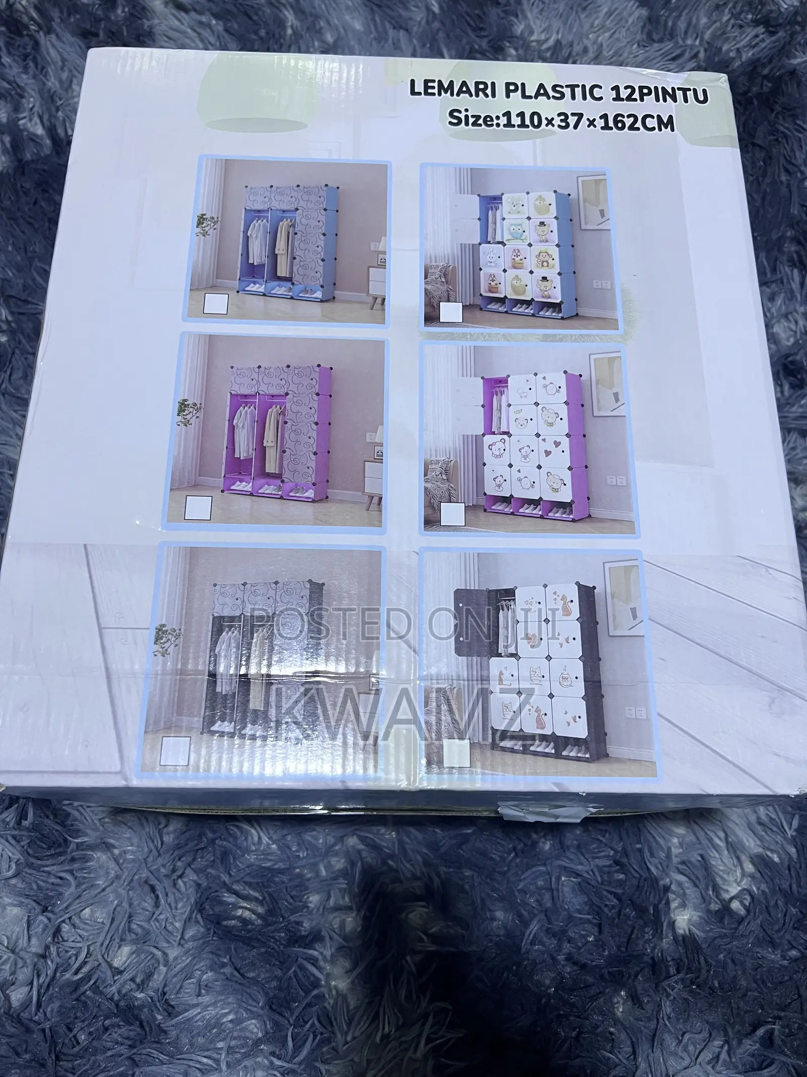 12 Cube Plastic Portable Wardrobe
