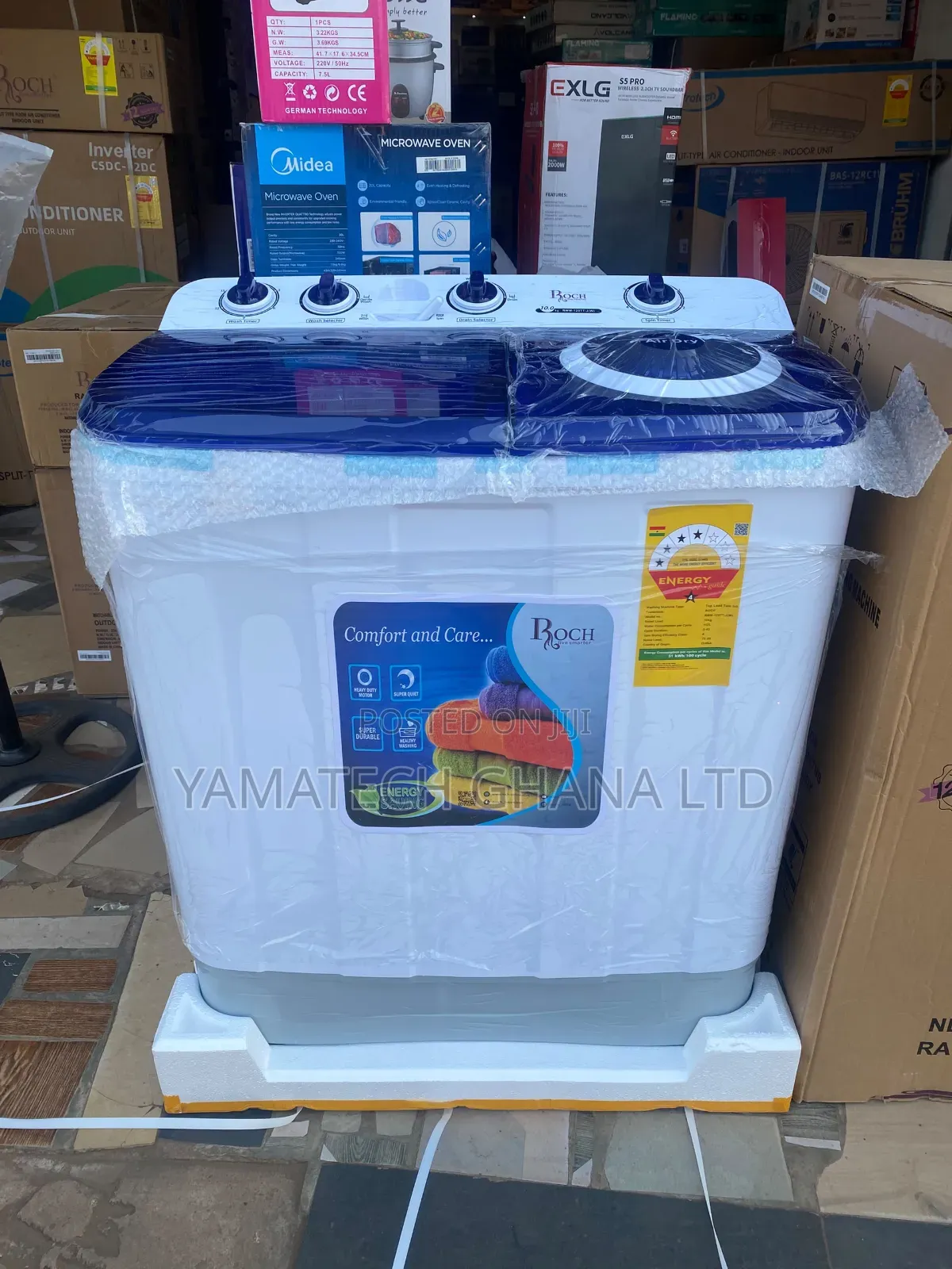 Roch 10kg Twin Tub Semi-Automatic Washing Machine