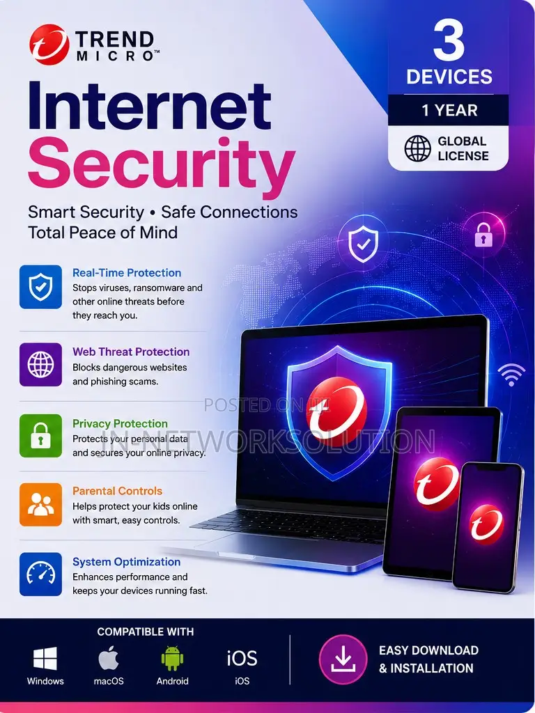 Trend Micro Internet Security 3 Devices/ 1 Year (GLOBAL)