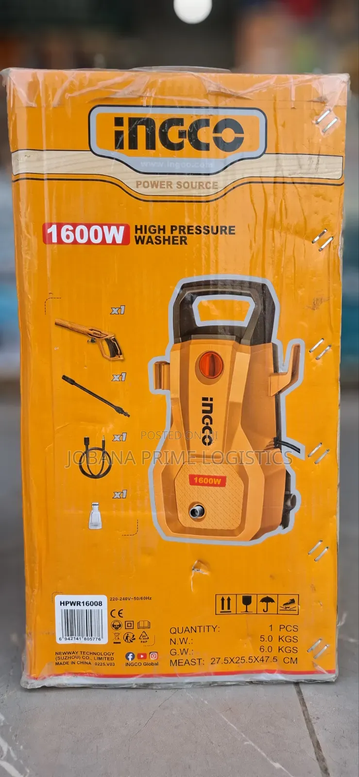 Ingco 1600w High Pressure Washer