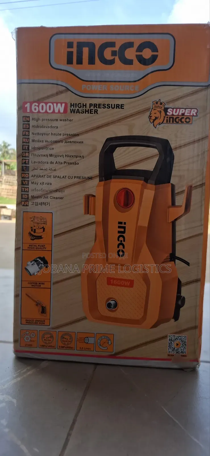 Ingco 1600w High Pressure Washer