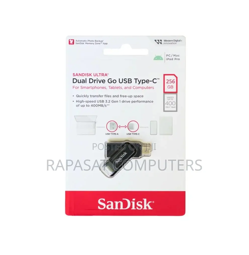Sandisk 256gb Ultra Dual Drive USB Type-C Flash Drive