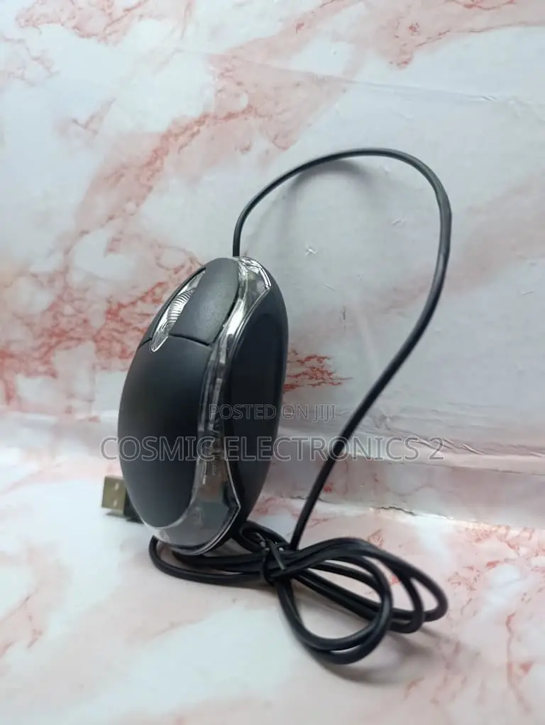 Wired Optical USB Mouse – Comfortable 3-Button Plug-and-Play Mouse