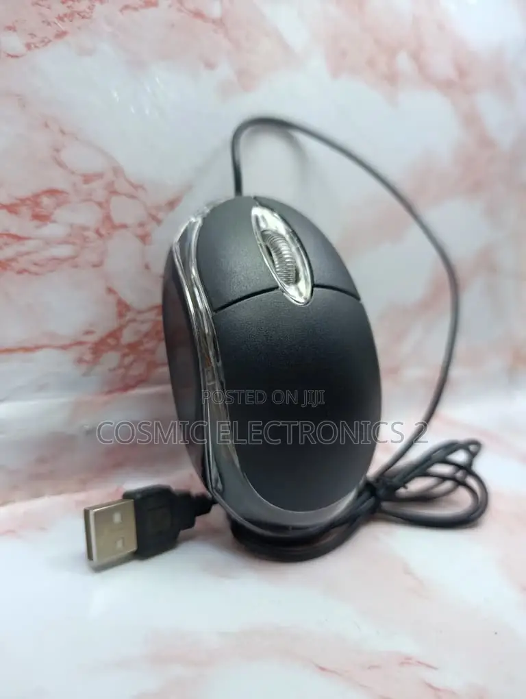 Wired Optical USB Mouse – Comfortable 3-Button Plug-and-Play Mouse