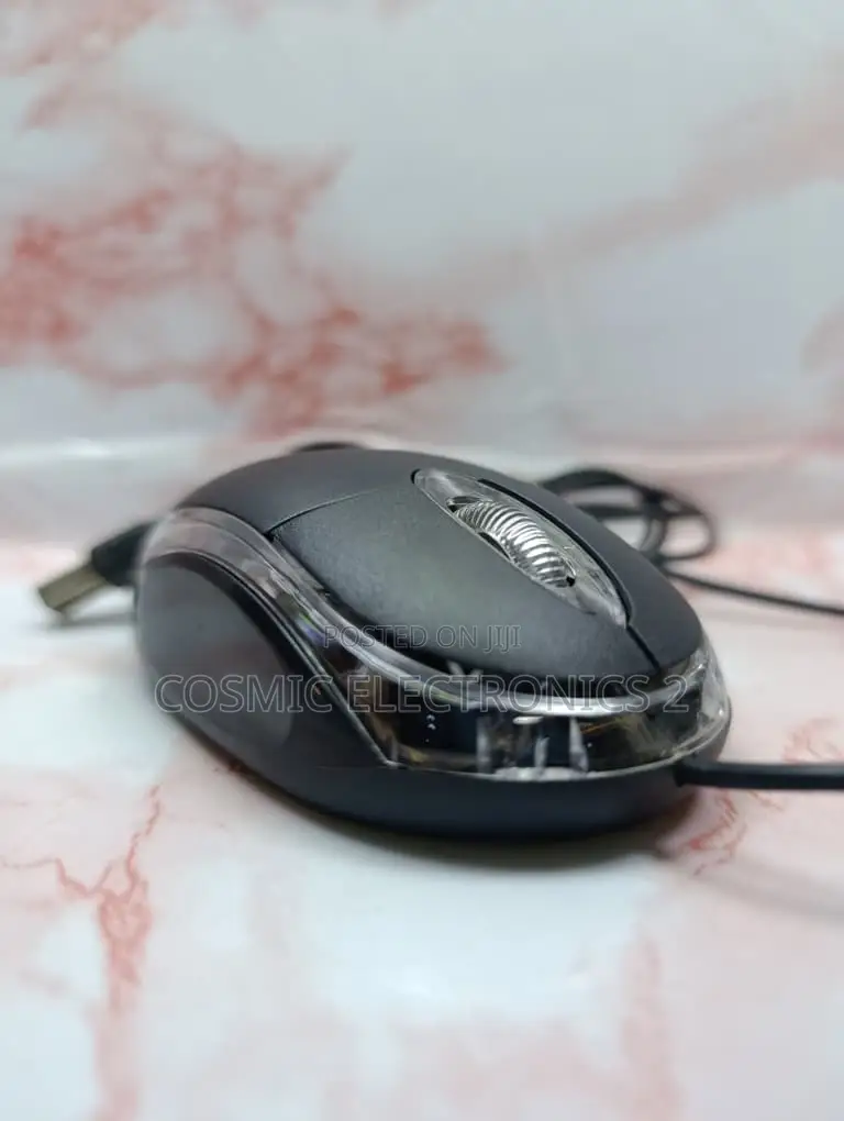 Wired Optical USB Mouse – Comfortable 3-Button Plug-and-Play Mouse