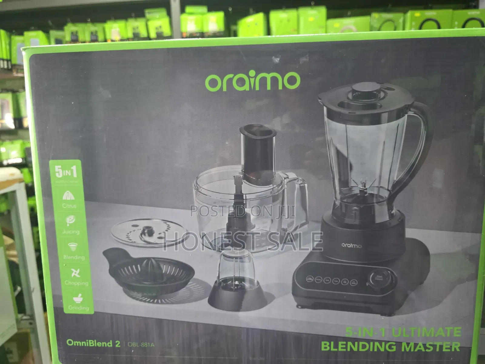 Oraimo OmniBlend 2 21000 RPM Speed 5-in-1 Blender