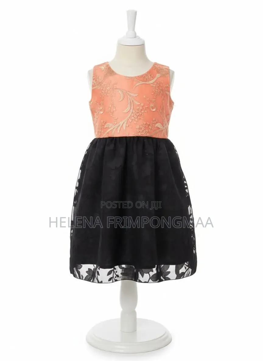 Girls' Lace and Satin Dress