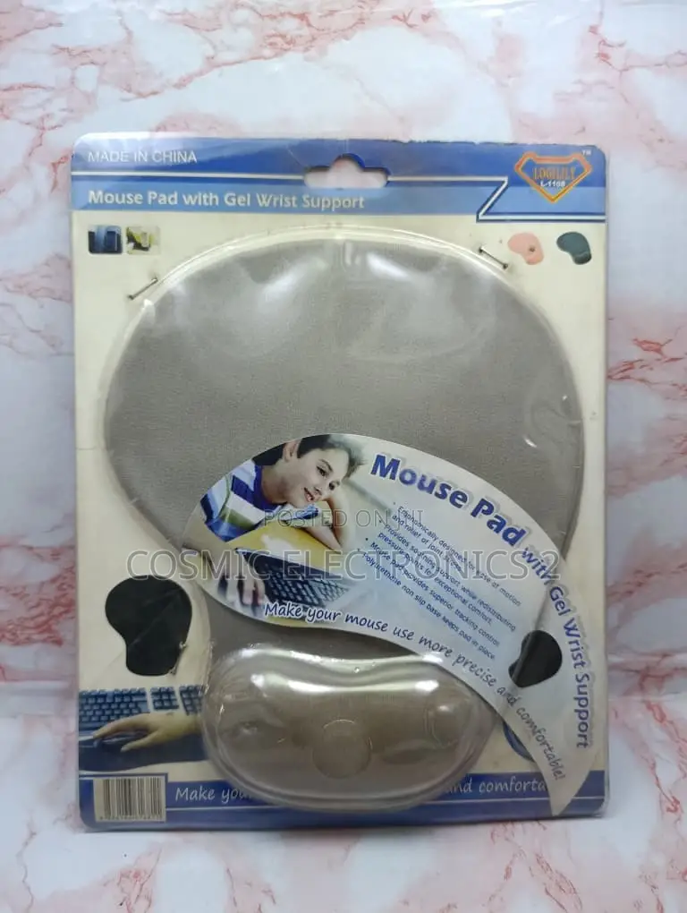 L-1108 Ergonomic Mouse Pad With Gel Wrist Support