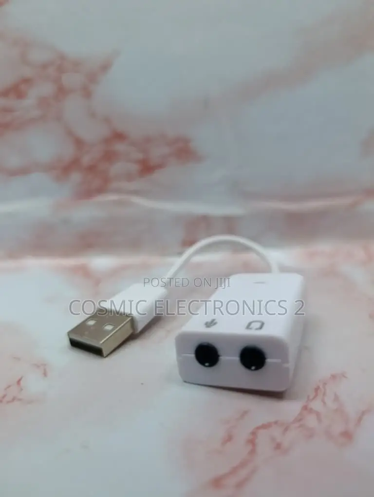 3D Virtual 7.1 Channel USB Sound Card Adapter