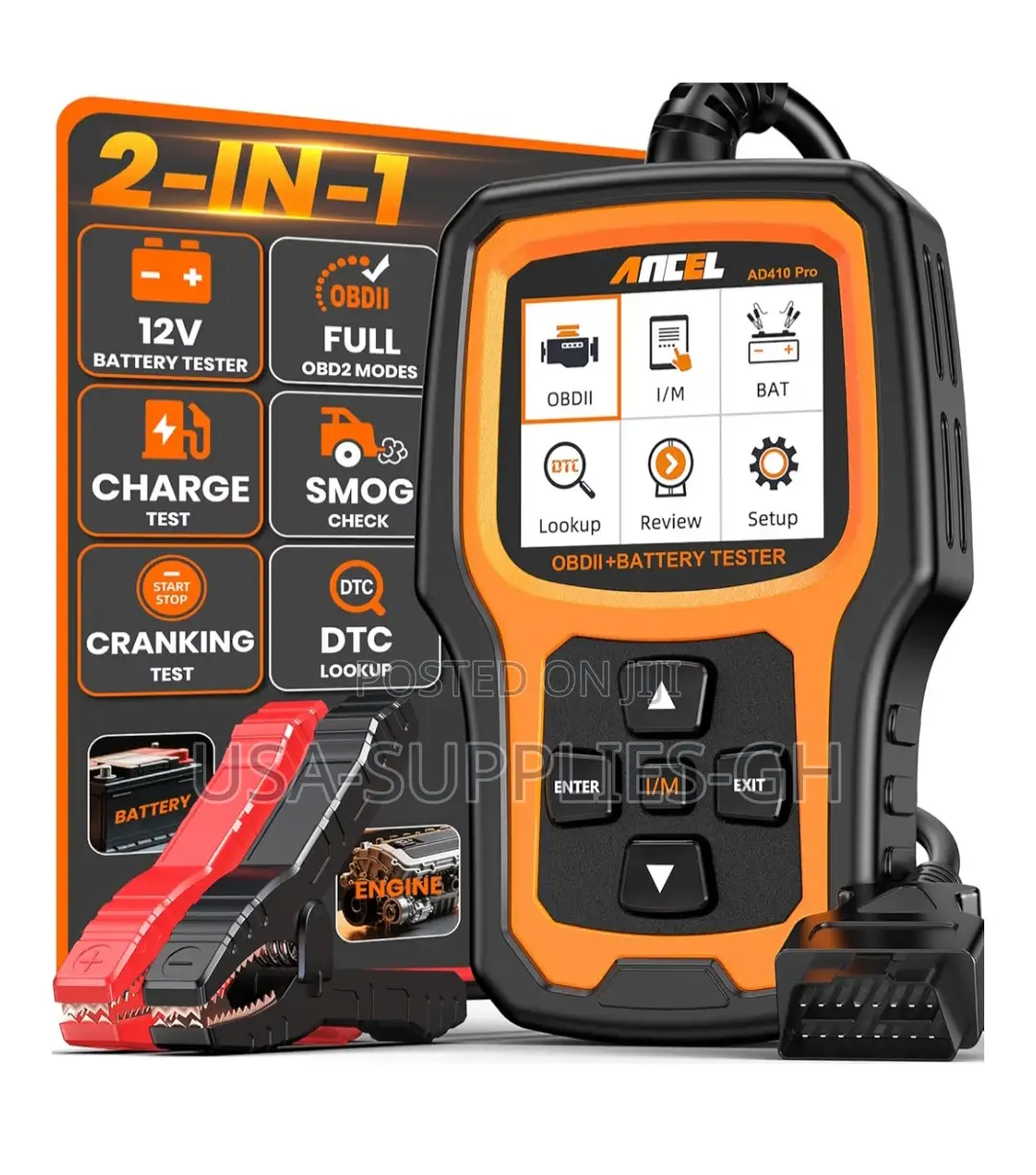 ANCEL AD410 PRO OBD2 Car Diagnostic Scanner / Battery Tester From USA