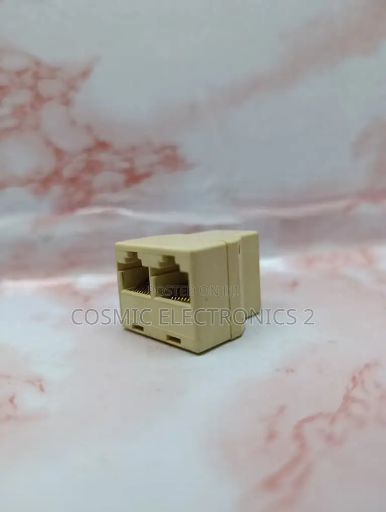 RJ45 Ethernet Splitter 1-to-2 Female Network Adapter