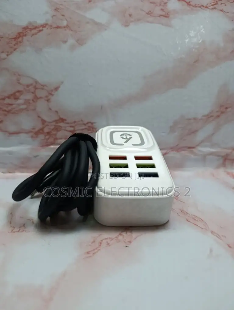 9T CH-50 6-Port USB Travel Charger – 20W Fast Charging