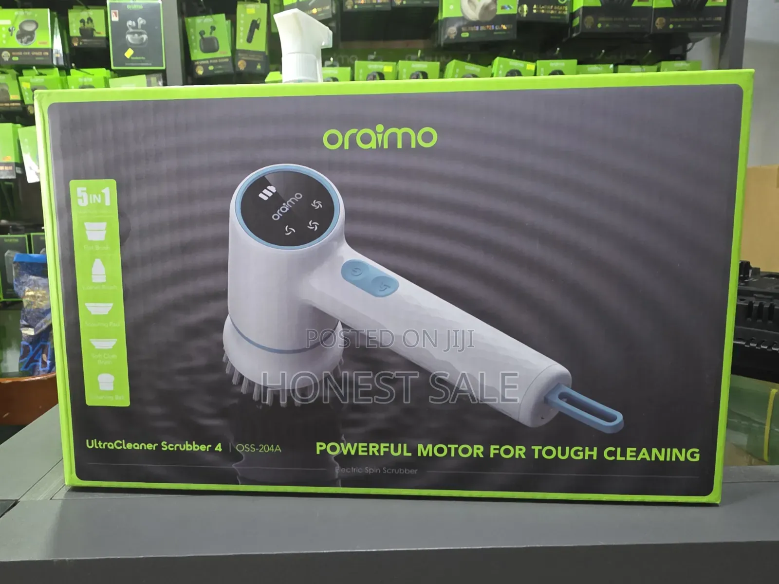 Oraimo Ultra Cleaner Scrubber Cordless Brush With 5 Replacement Heads