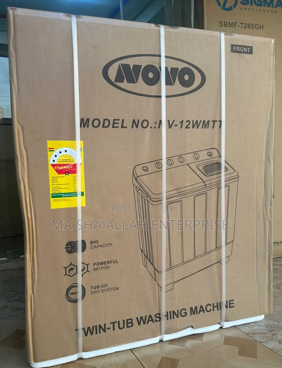 Powerful and Efficient 12kg Novo Washing Machine