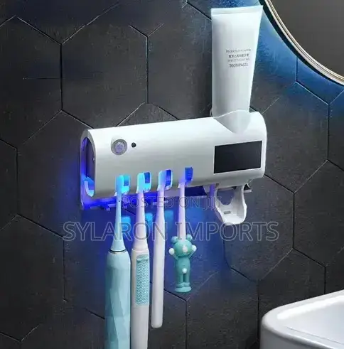 Uv Toothbrush Sterilizer With Toothpaste Dispenser