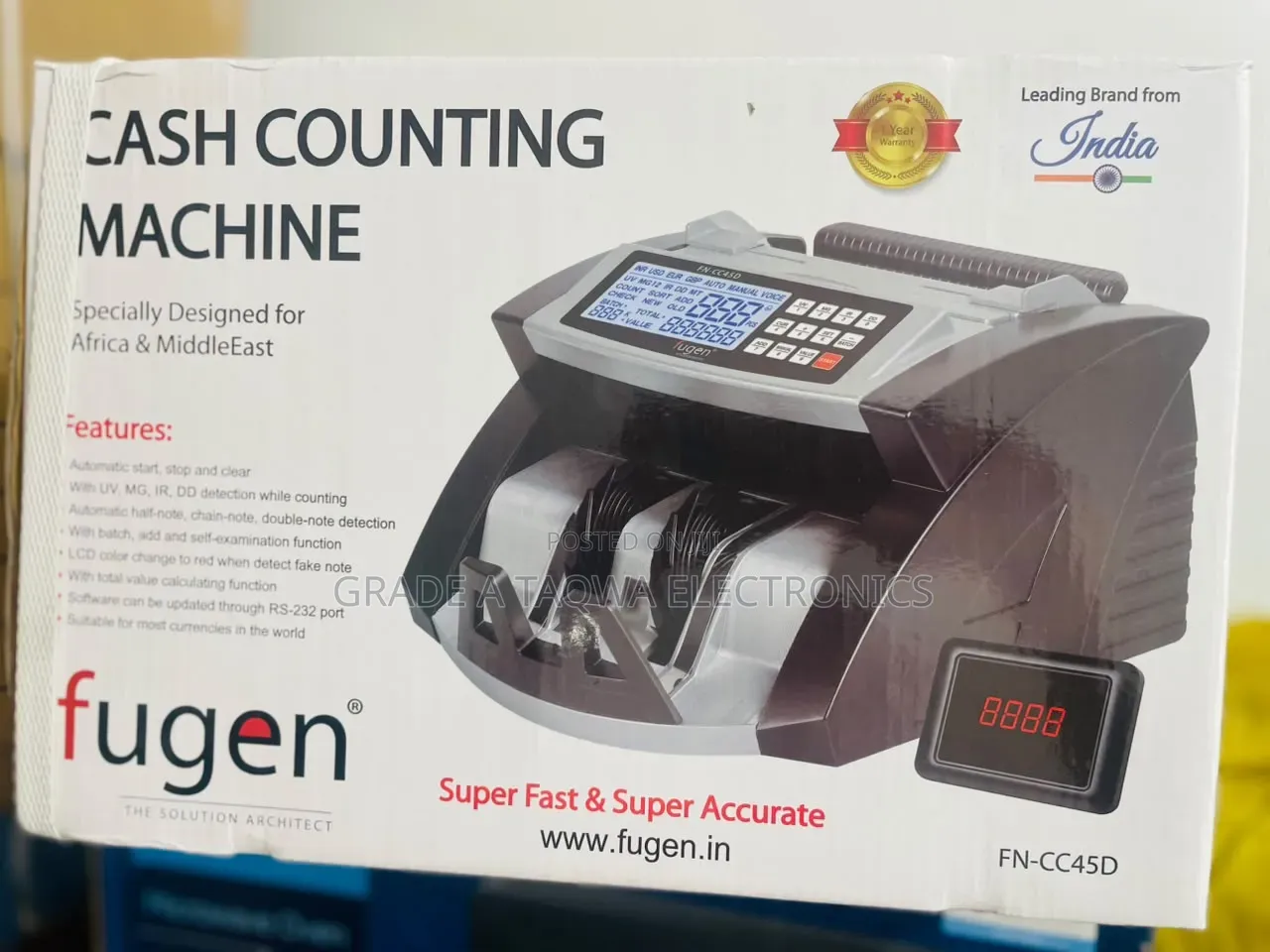 Note Error Checking Fugen Automatic Bill Counting Machine