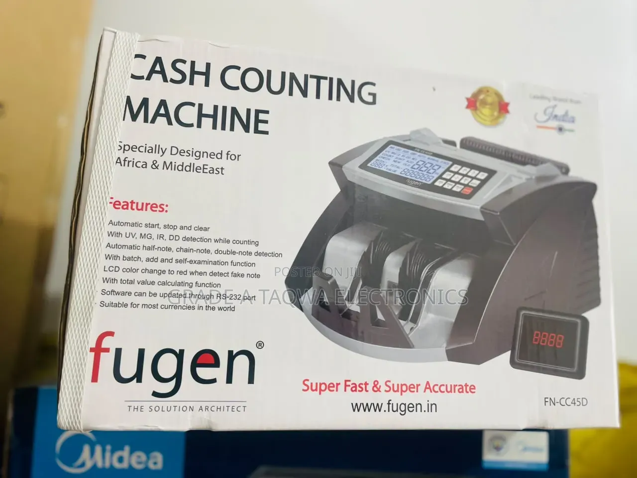 Counterfeit Detection Fugen Automatic Bill Counting Machine