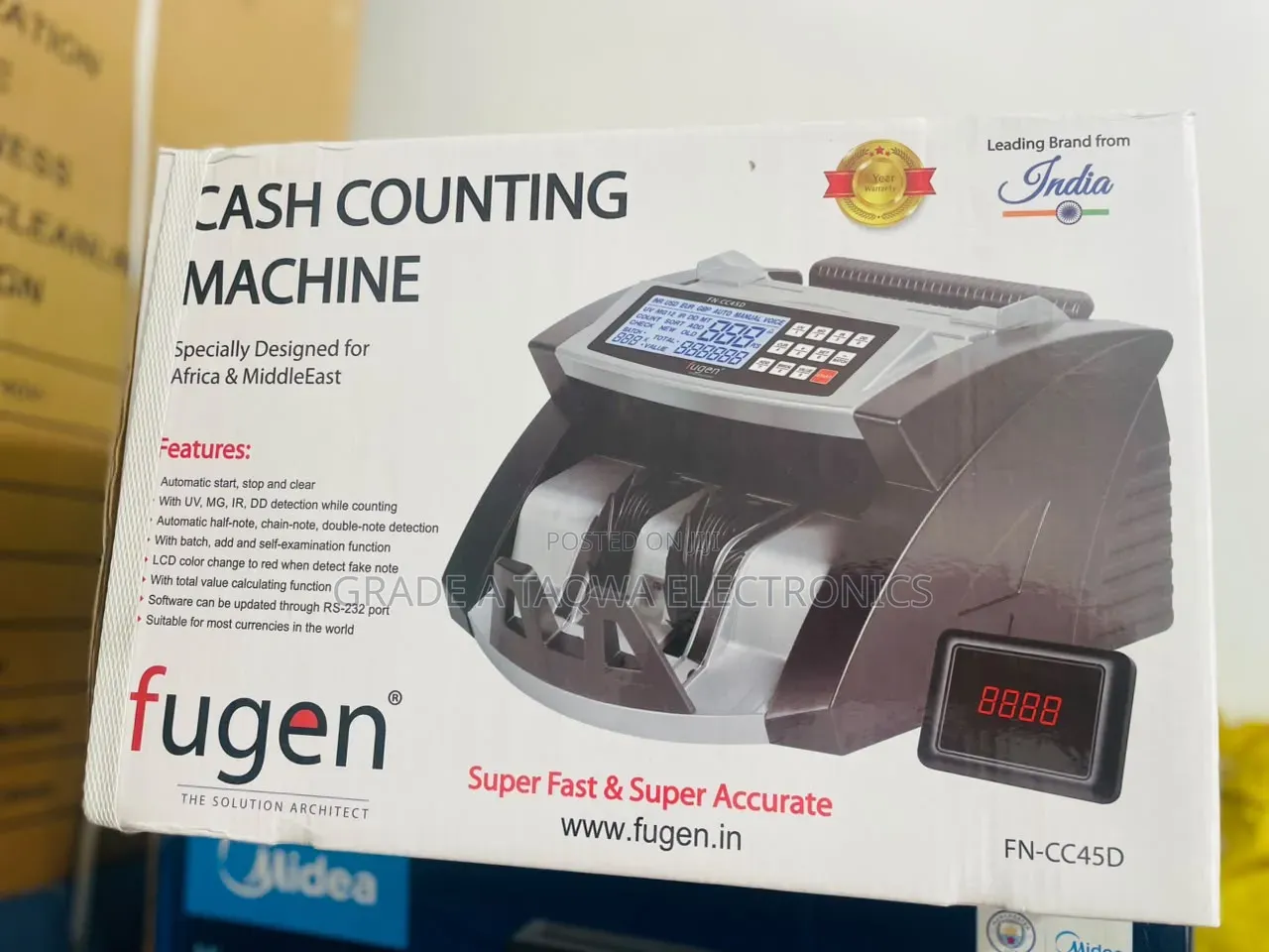 Counterfeit Detection Fugen Automatic Bill Counting Machine
