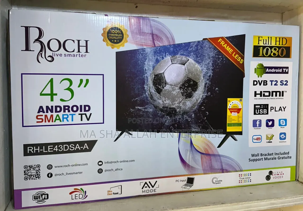 43 Inches Roch Smart TV With Inbuilt Decoder