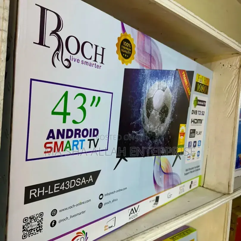 43 Inches Roch Smart TV With Inbuilt Decoder