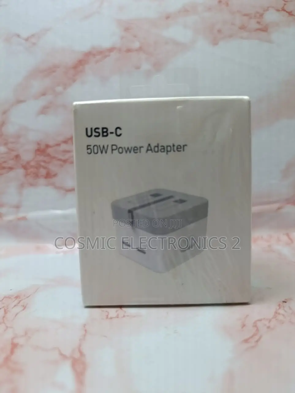 50W Dual USB-C Fast Charging Adapter for iPhone iPad