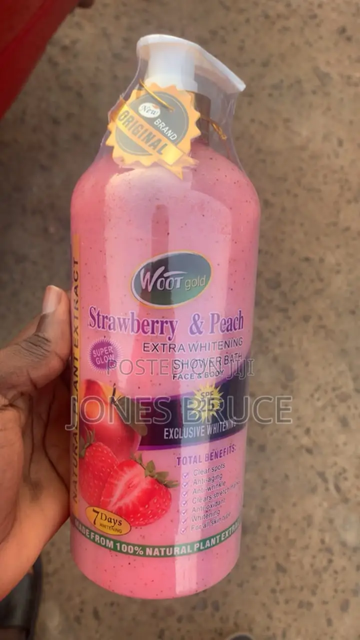 Woot Gold Strawberry Peach Shower Gel