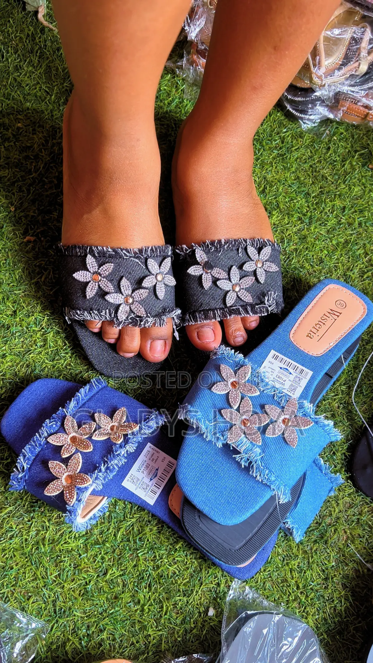 Jeans Slippers for Ladies