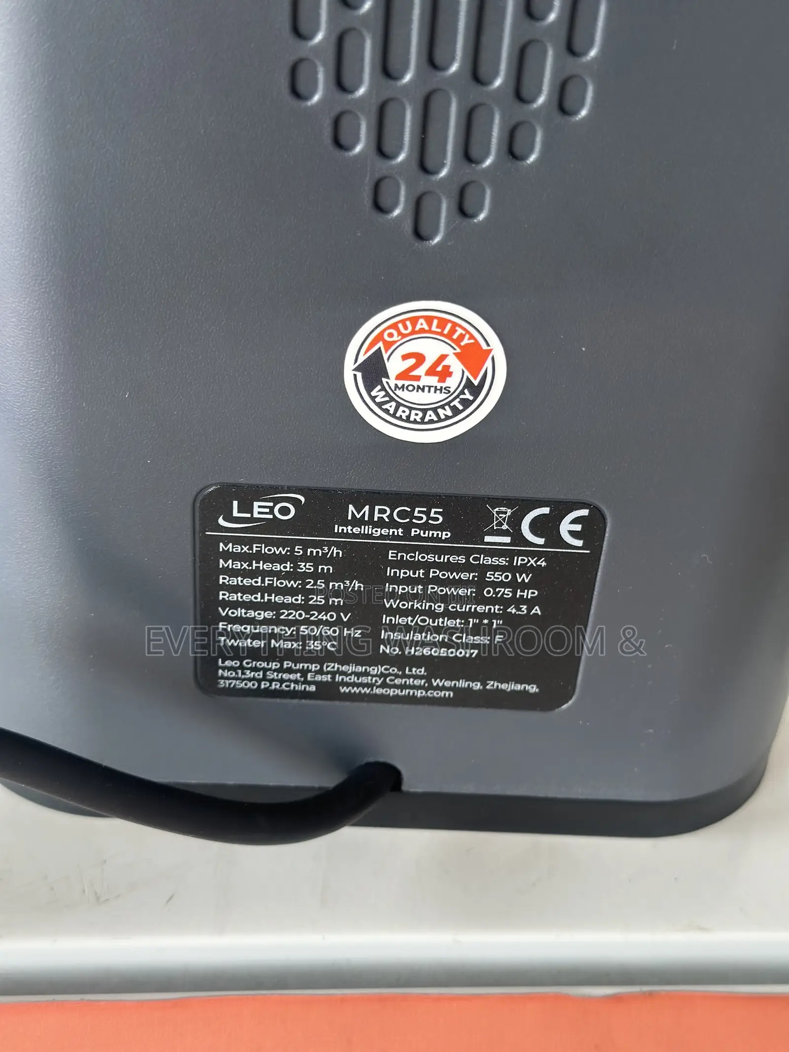 Leo Silent Water Pump_Intelligent Water Pump 0.75hp