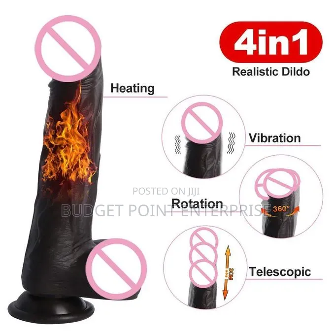 Rechargeable Realistic 8 Inch Silicone Dildo Vibrator + Remote Control