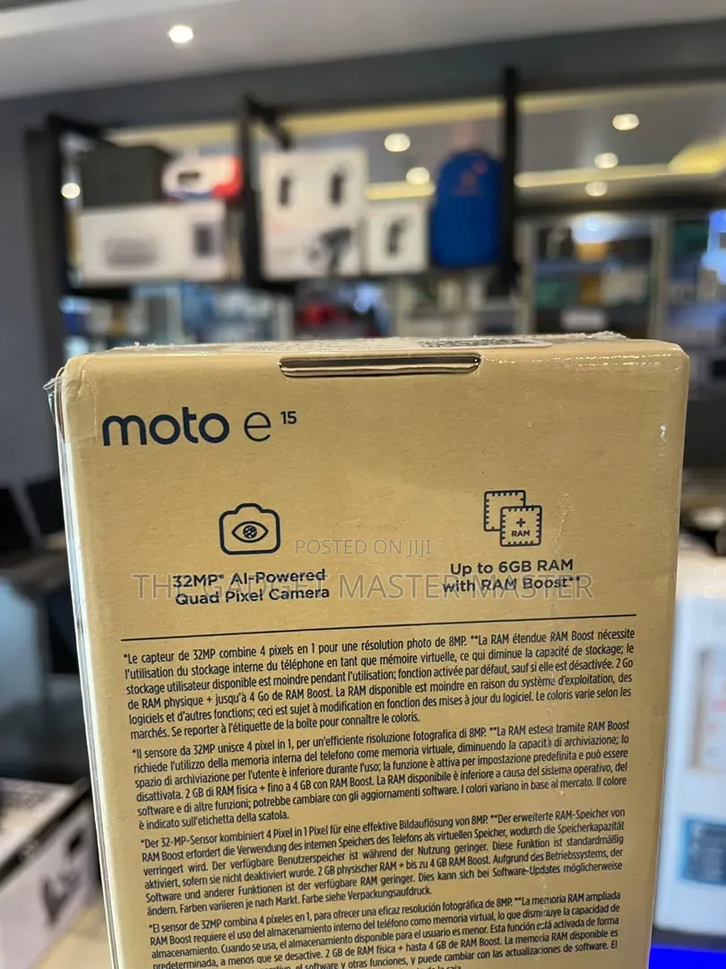 New Motorola Moto E15 64 GB Blue