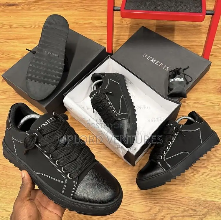Numeris Atelier Carbon (Black Premium Quality Sneakers / Trainers)
