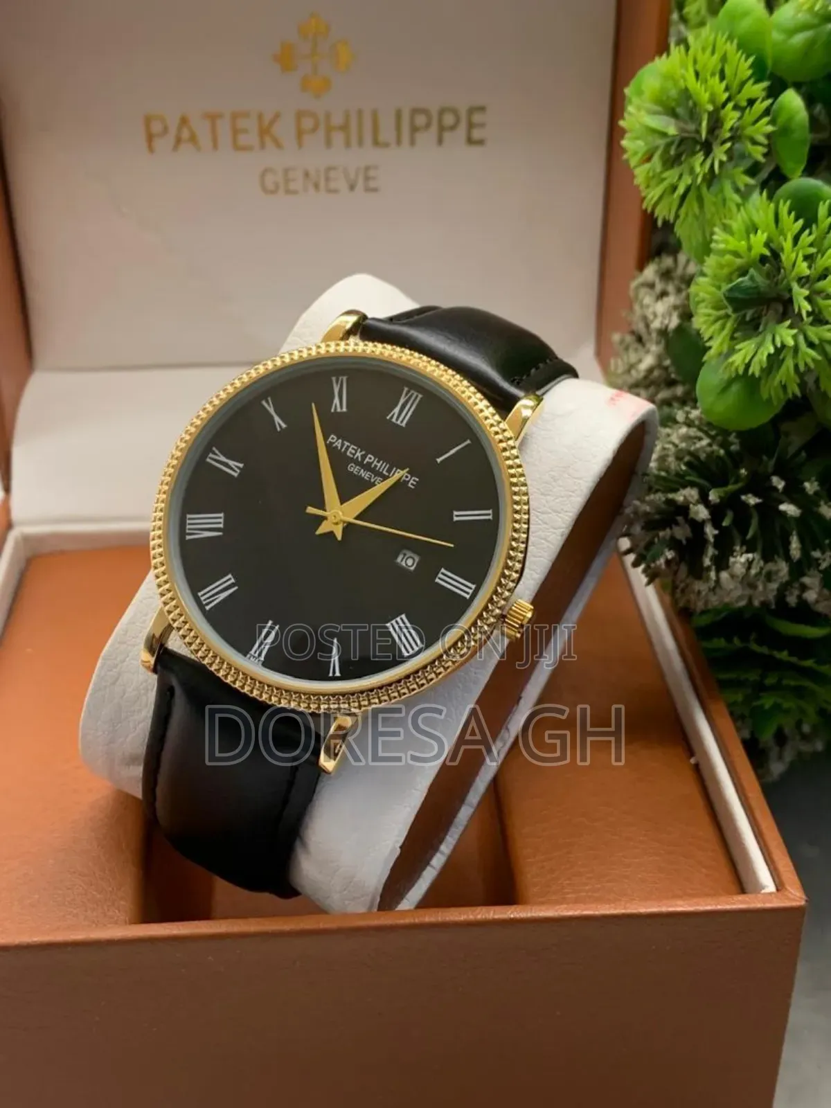 Patek Philippe Geneva Leather Watch for Men | Stylish Men’s Wristwatch