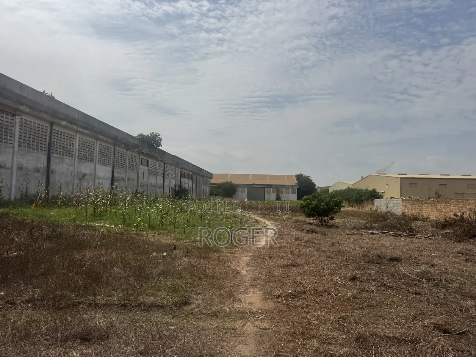 2 Acres of Land With a Warehouse for Sale at Spintex