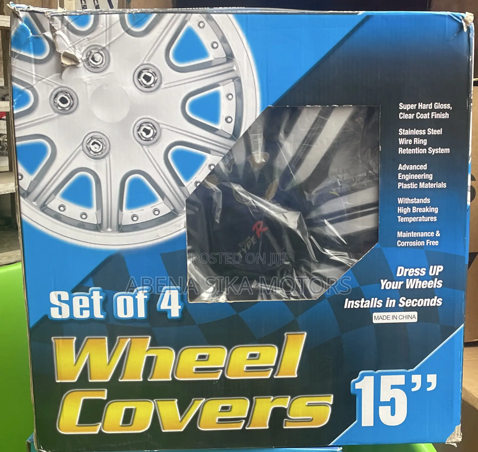 Size 15 Wheel Cover Set to 4 With Rings
